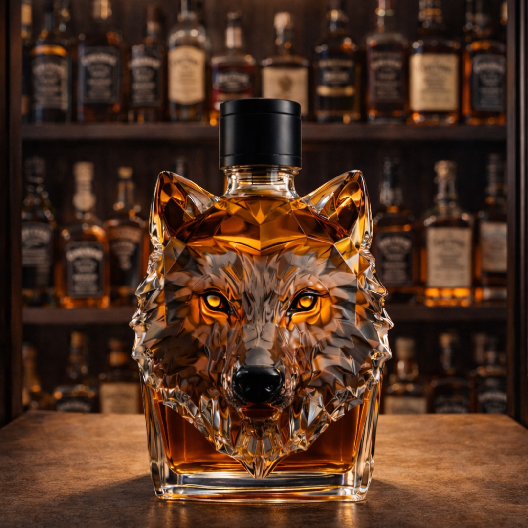 Moda Lusitana - Garrafão de Whisky Cabeça de Lobo