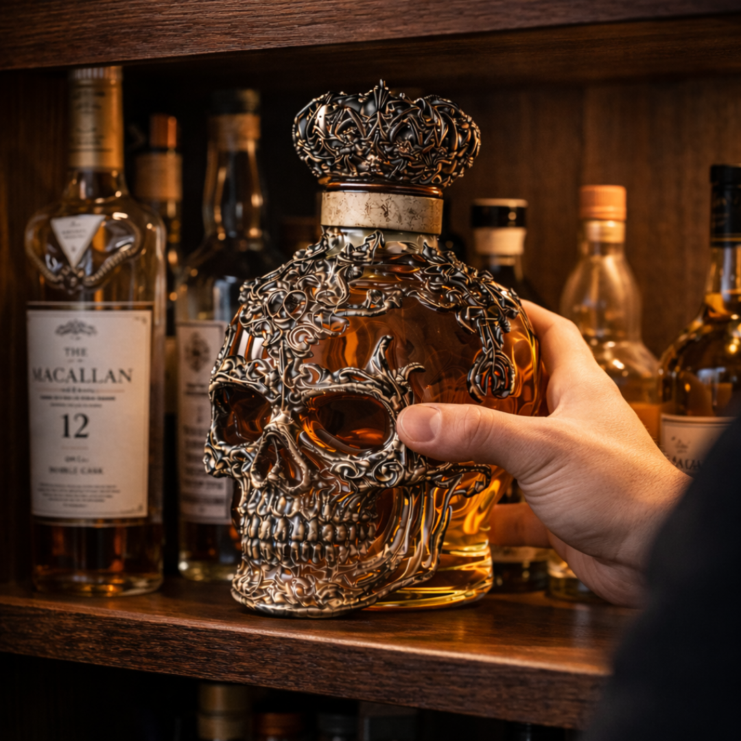 Moda Lusitana - Garrafa de Whisky Caveira