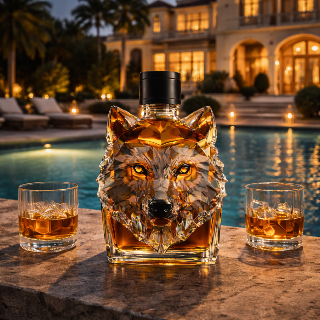 Moda Lusitana - Garrafão de Whisky Cabeça de Lobo