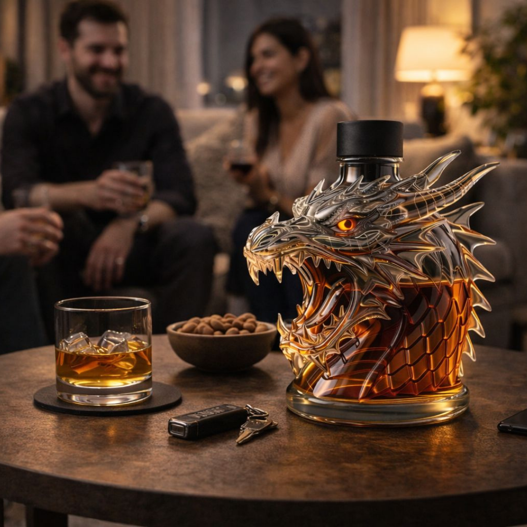 Moda Lusitana - Garrafa de Whisky Cabeça de Dragão