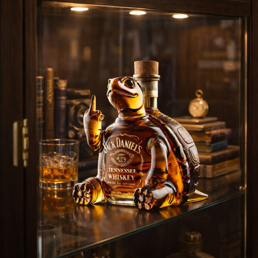 Moda Lusitana - Garrafa de Whisky em Forma de Tartaruga