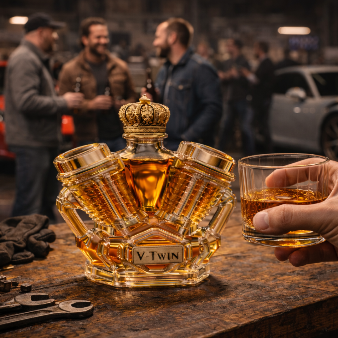 Moda Lusitana - Garrafa de Whisky V-Twin