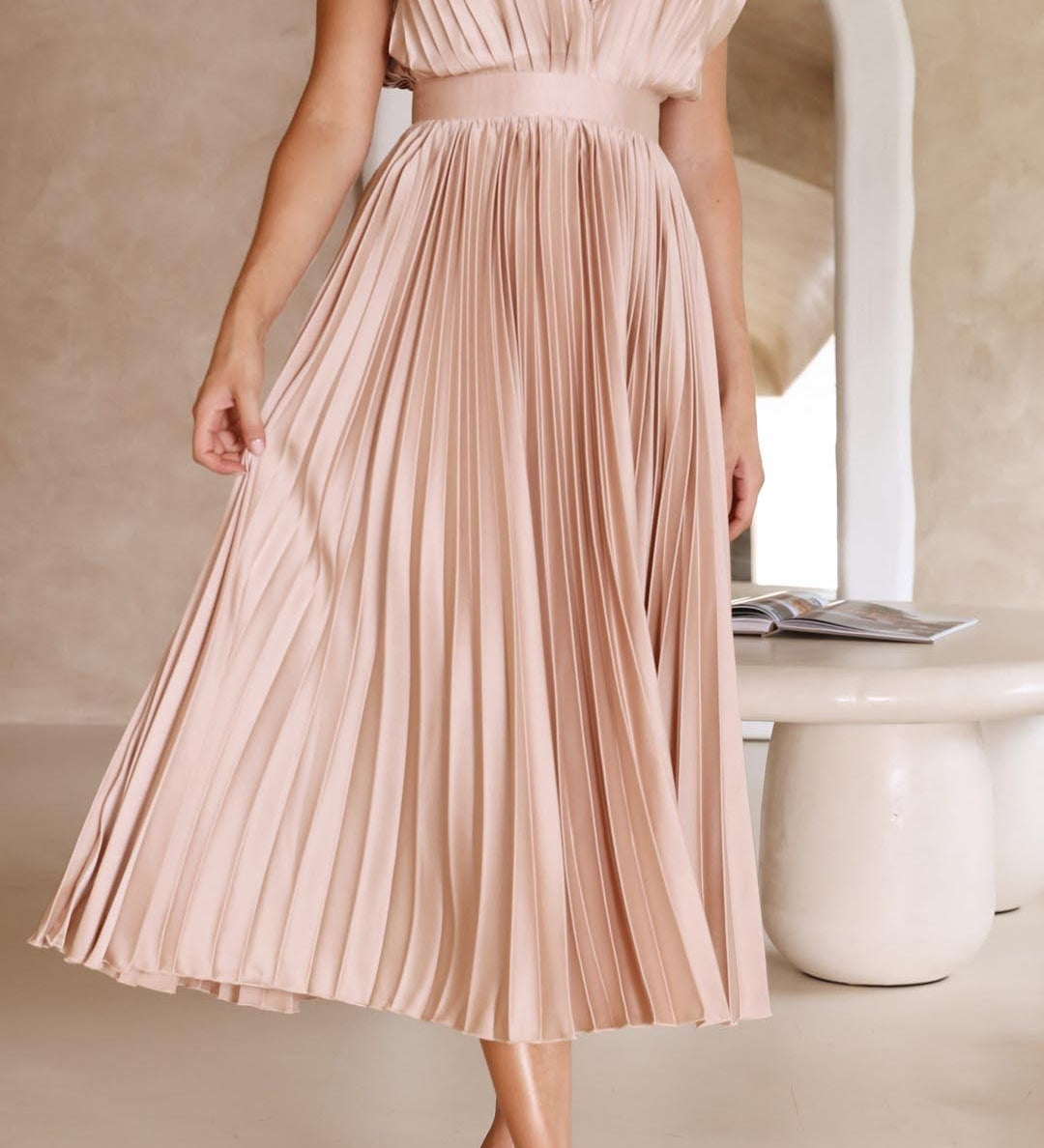Maria - Vestido plissado elegante