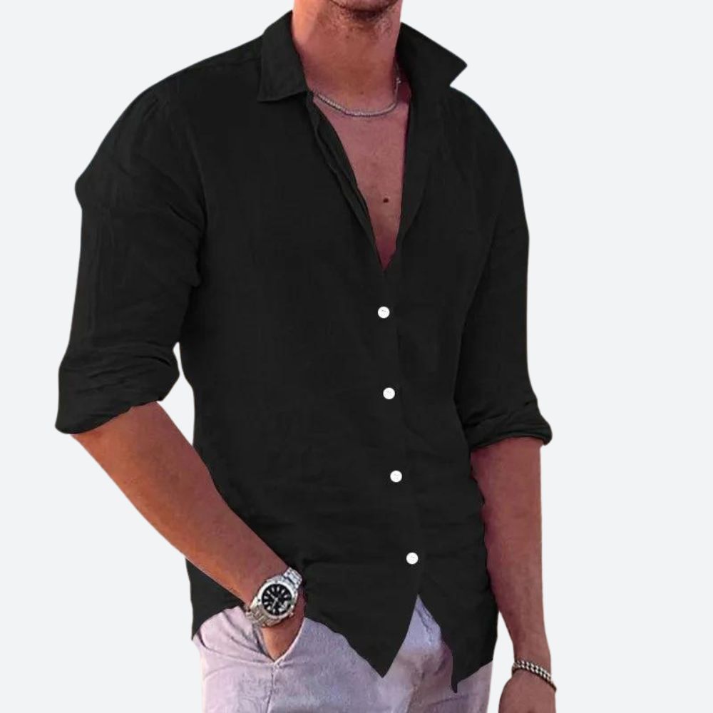 Camisa casual de linho