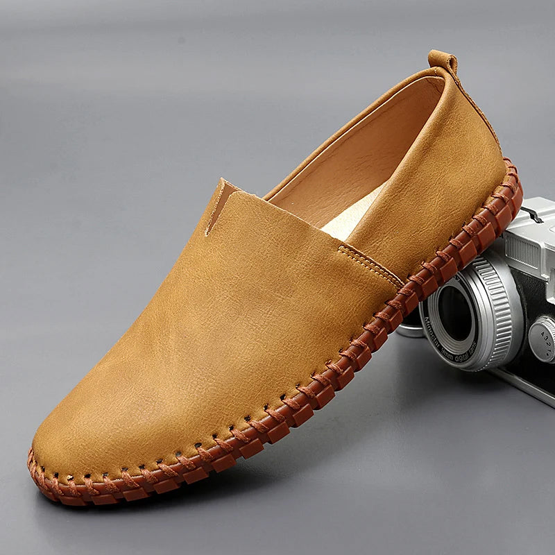 Mocassins em pele Santorini