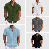 Camisa de verão com riscas elegantes