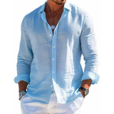 Moda Lusitana - Camisa Elegante de Tecido Respirável