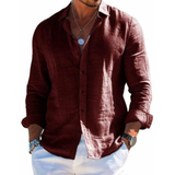 Moda Lusitana - Camisa Elegante de Tecido Respirável