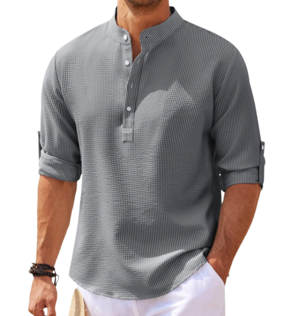 Camisa pólo de manga comprida