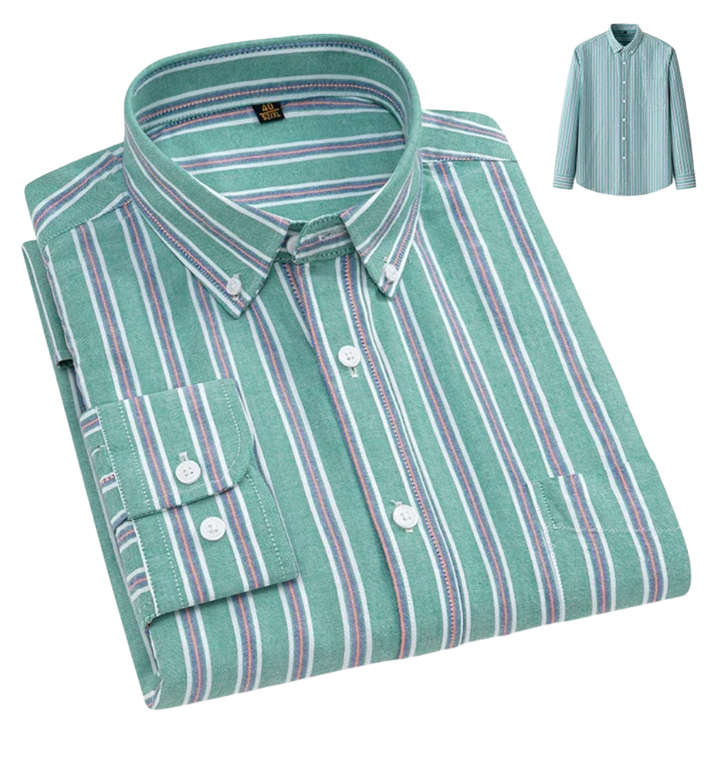 Givalli - Camisa Oxford de algodão
