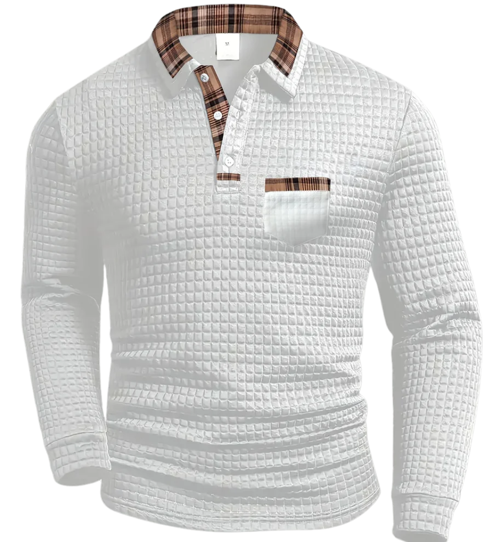 Camisa pólo com padrão