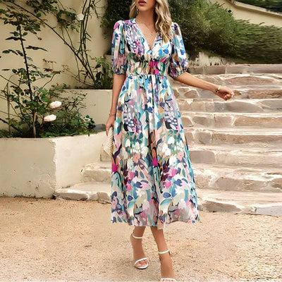 Céline｜Vestido midi elegante