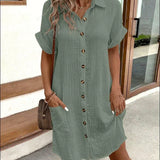 Renata™ - Vestido polo oversized em tecido