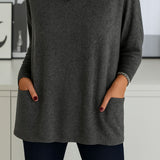Victoria – Blusa longa feminina com elegância descontraída