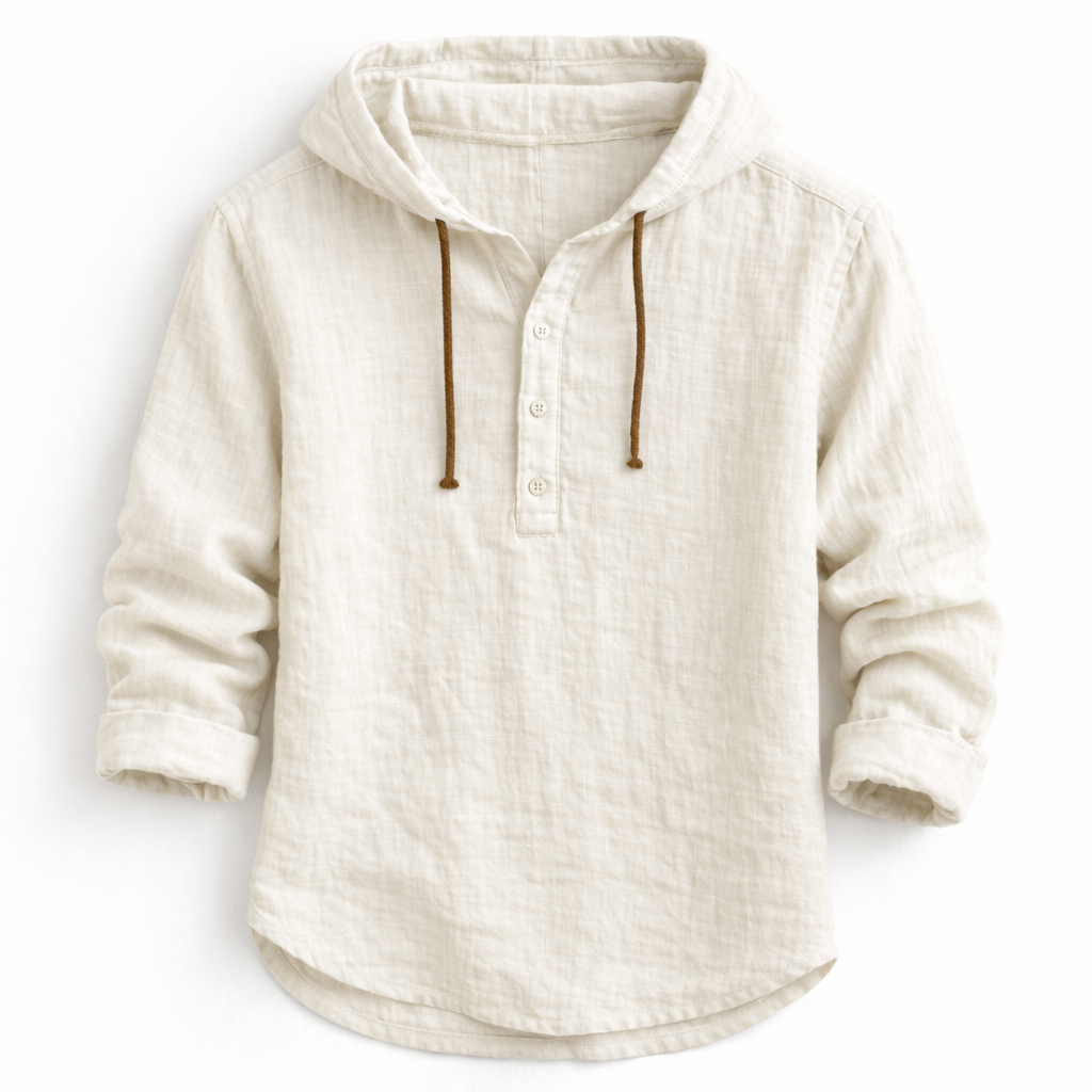 Moda Lusitana - Camisa de Linho com Capuz