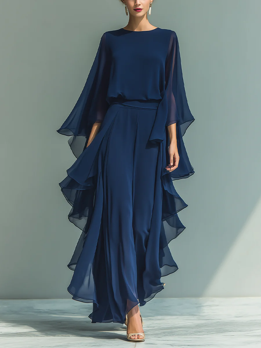 Moda Lusitana - Conjunto Elegante com Volantes