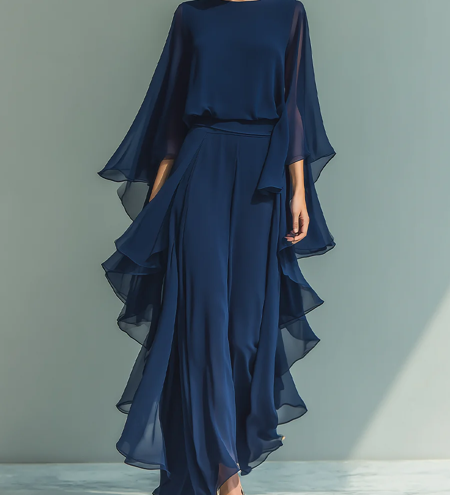 Moda Lusitana - Conjunto Elegante com Volantes