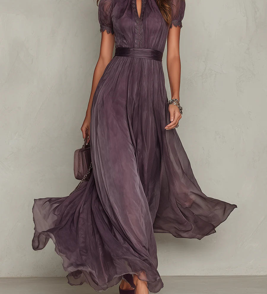 Moda Lusitana - Vestido Longo com Estilo Clássico