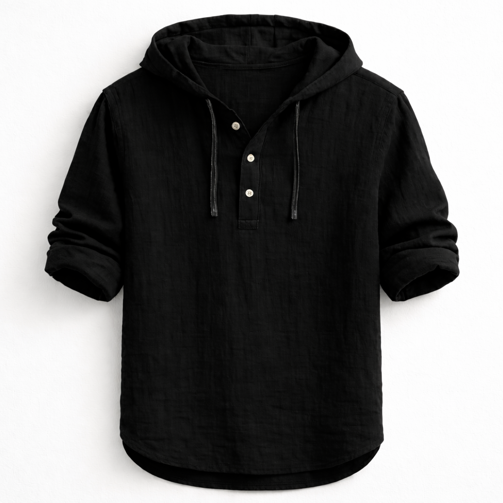 Moda Lusitana - Camisa de Linho com Capuz