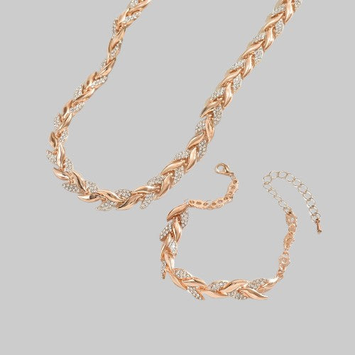 Moda Lusitana - Conjunto de Jóias com Strass