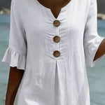 Moda Lusitana - Vestido Casual com Botões
