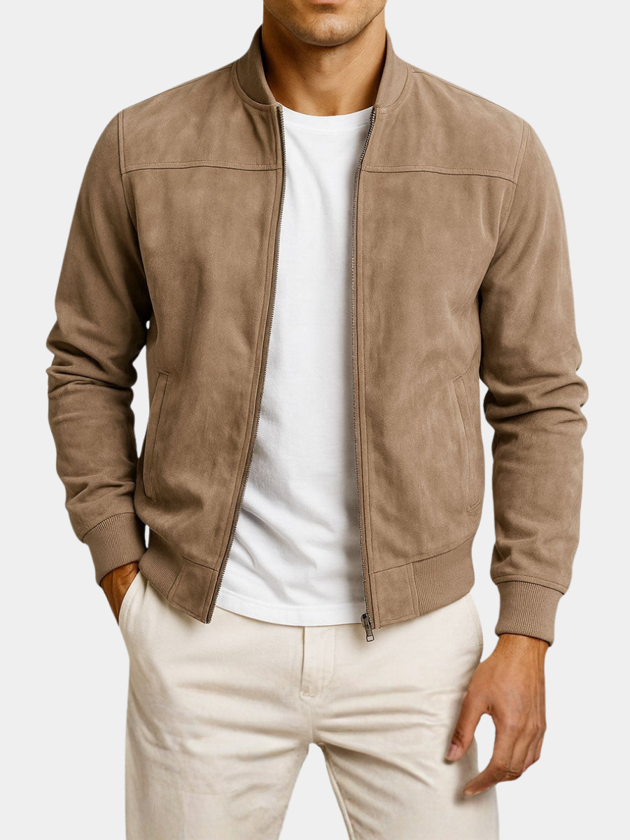 Moda Lusitana - Casaco de Suede Estruturado
