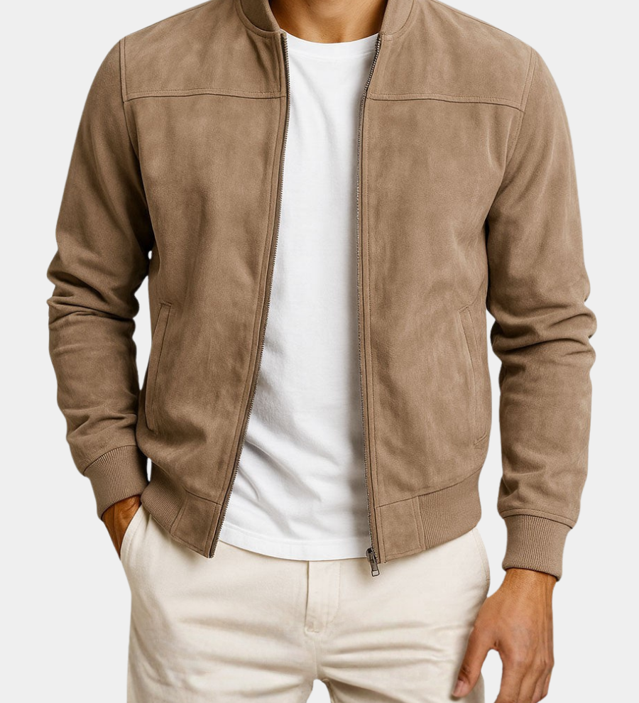 Moda Lusitana - Casaco de Suede Estruturado