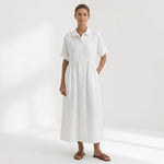 Moda Lusitana - Vestido Elegante em Linho