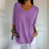 Anna | Top de malha com decote em V