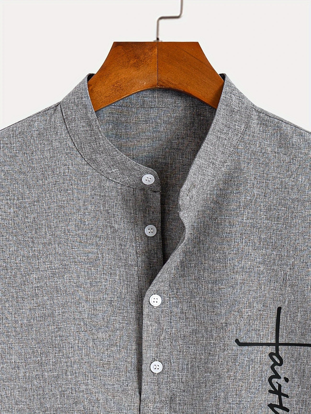 Moda Lusitana - Camisa Elegante com Colarinho Moderno