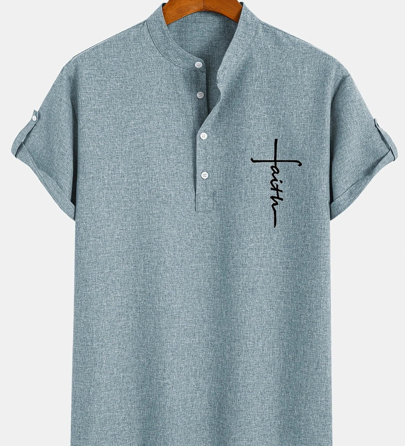 Moda Lusitana - Camisa Elegante com Colarinho Moderno