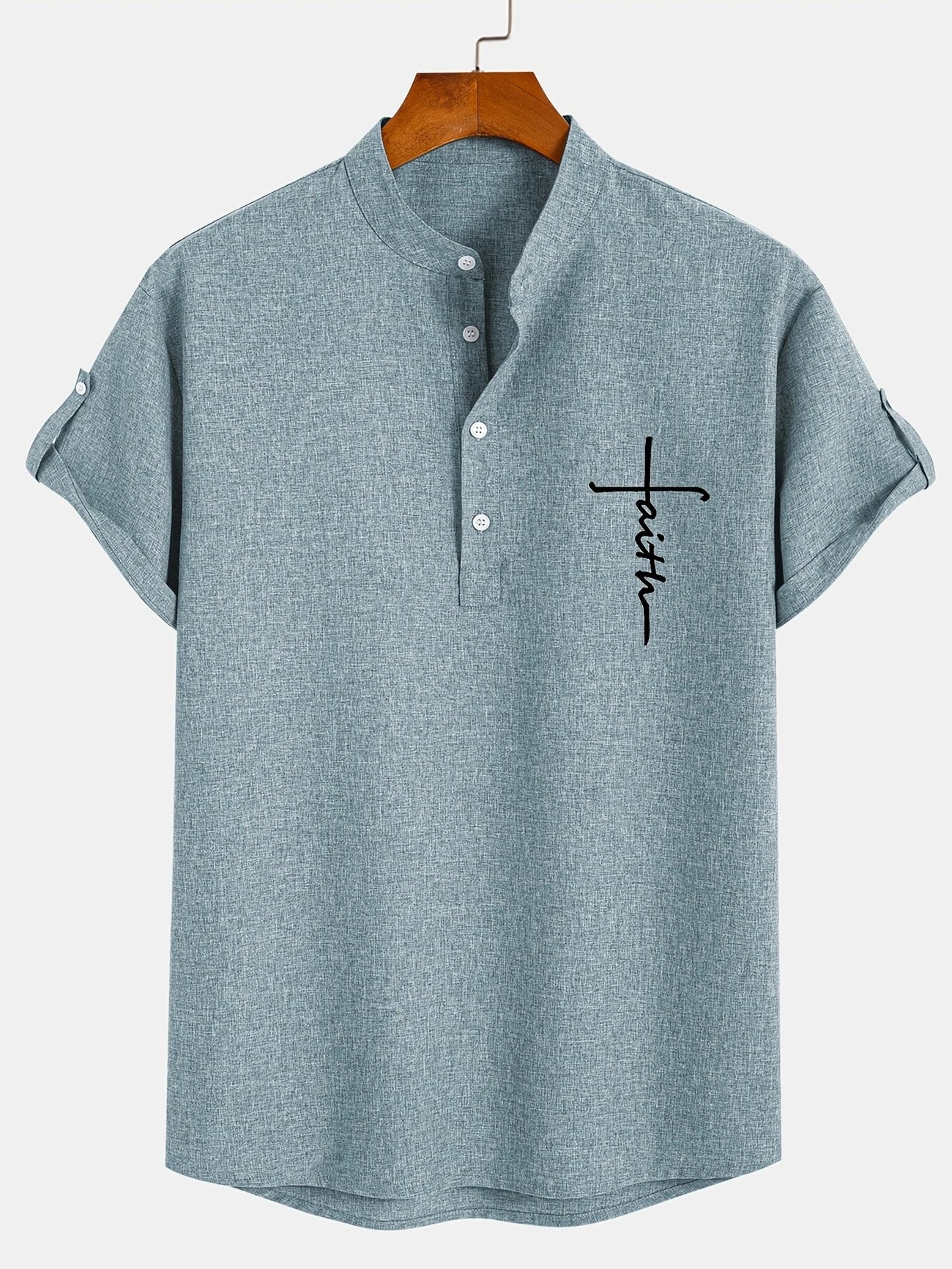 Moda Lusitana - Camisa Elegante com Colarinho Moderno