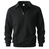 Camisola elegante com padrão e fecho