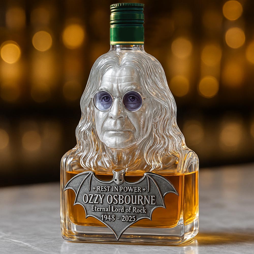 Eternizado em vidro — garrafa de whisky em homenagem a Ozzy Osbourne