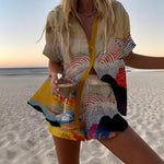Moda Lusitana - Conjunto de Camisa e Shorts Estilosos