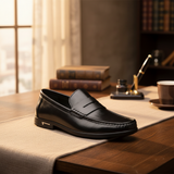 Mocassins elegantes em pele de primeira qualidade