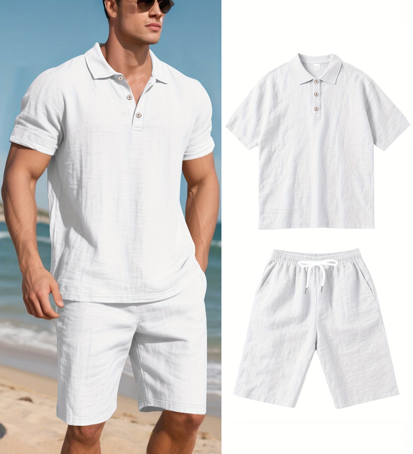Conjunto de linho para homem
