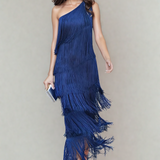 Laura | Vestido longo com franjas