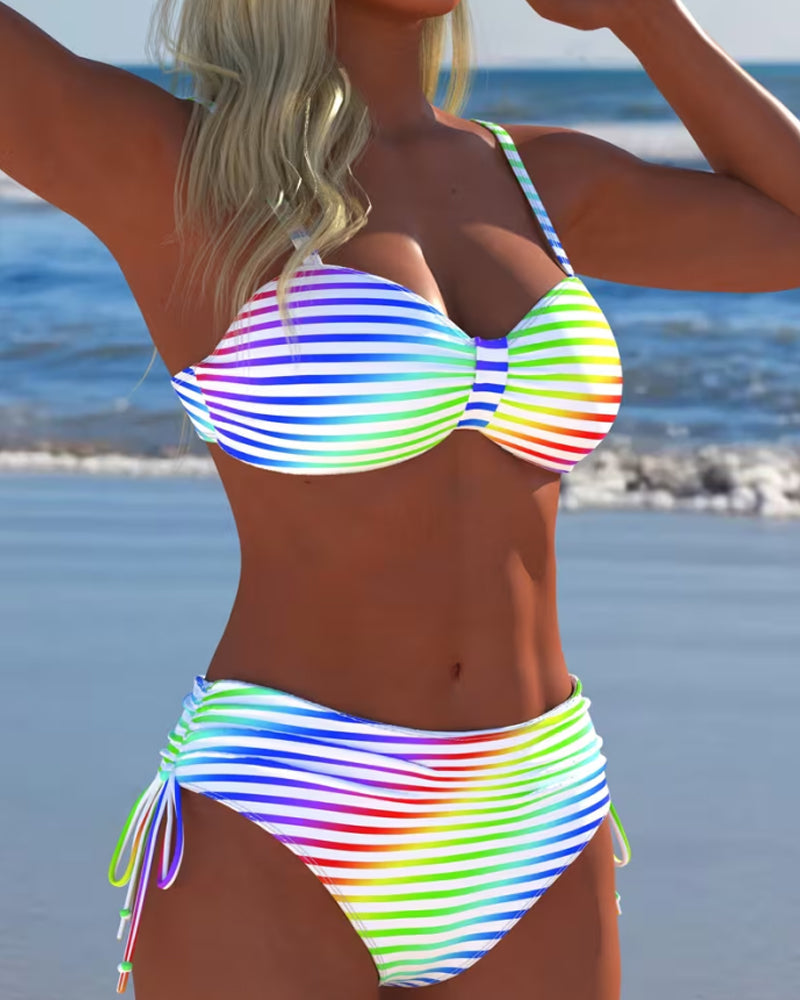 Moda Lusitana - Biquíni de Verão Listrado