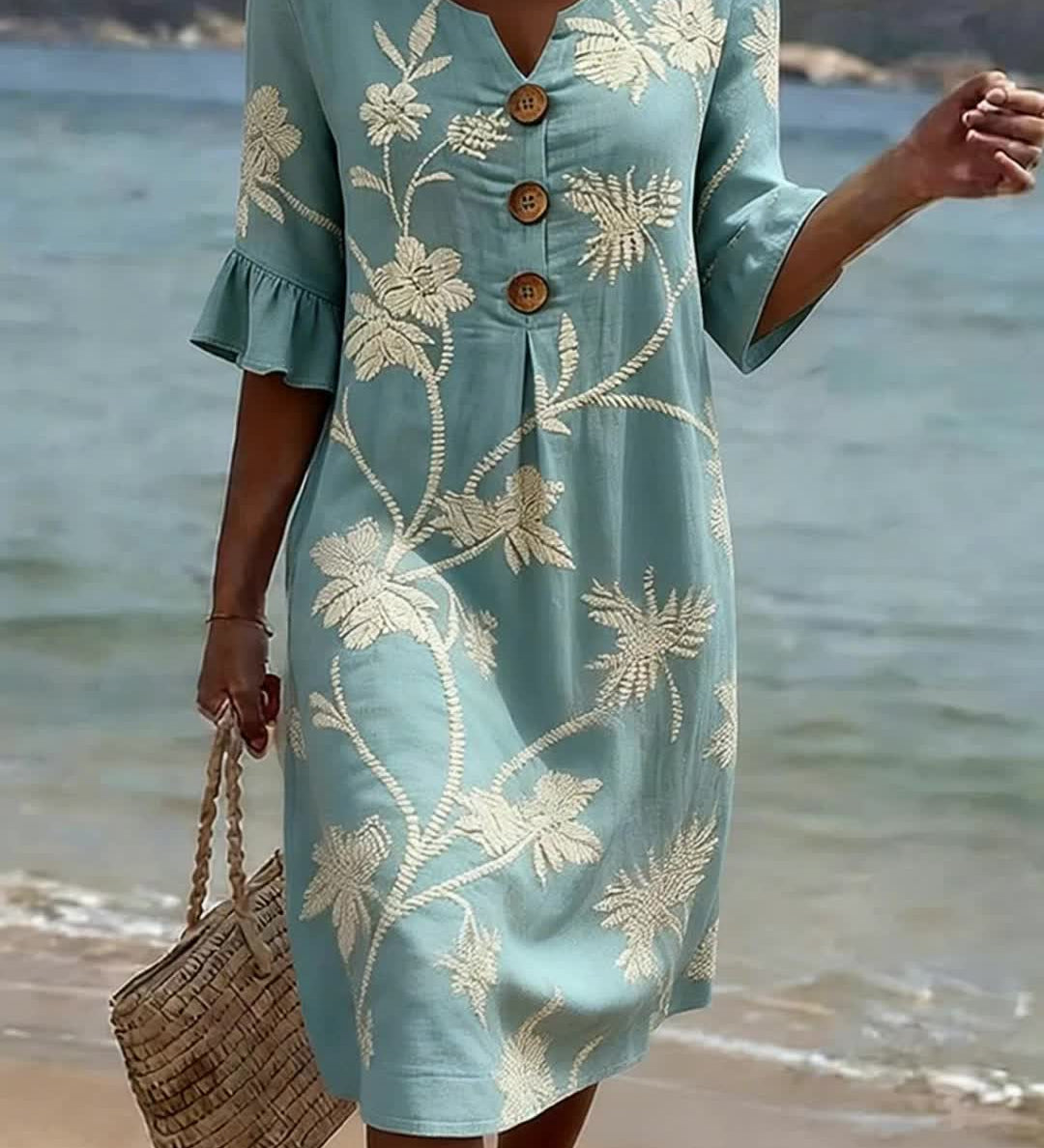 Moda Lusitana - Vestido Floral de Verão