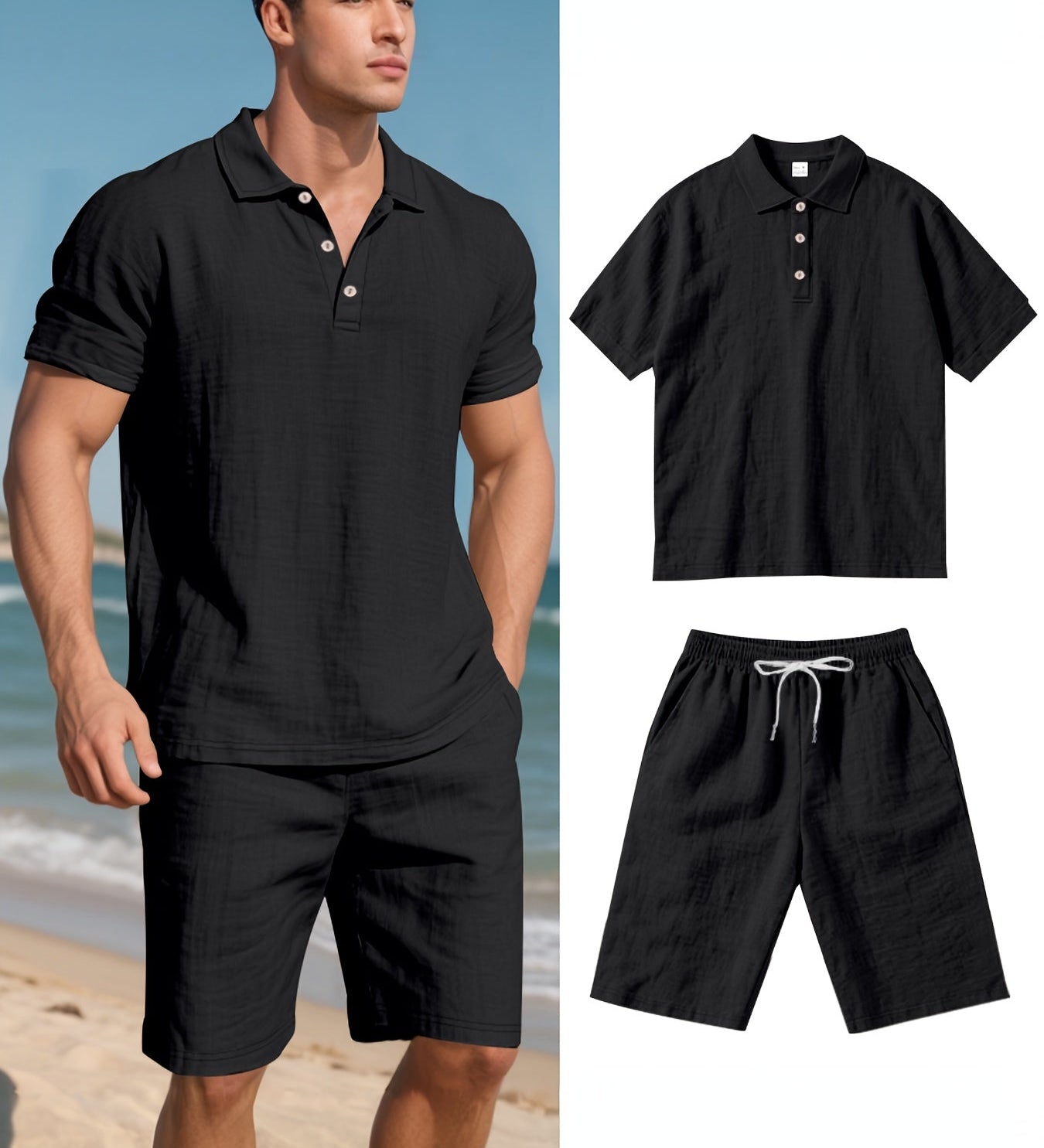 Conjunto de linho para homem