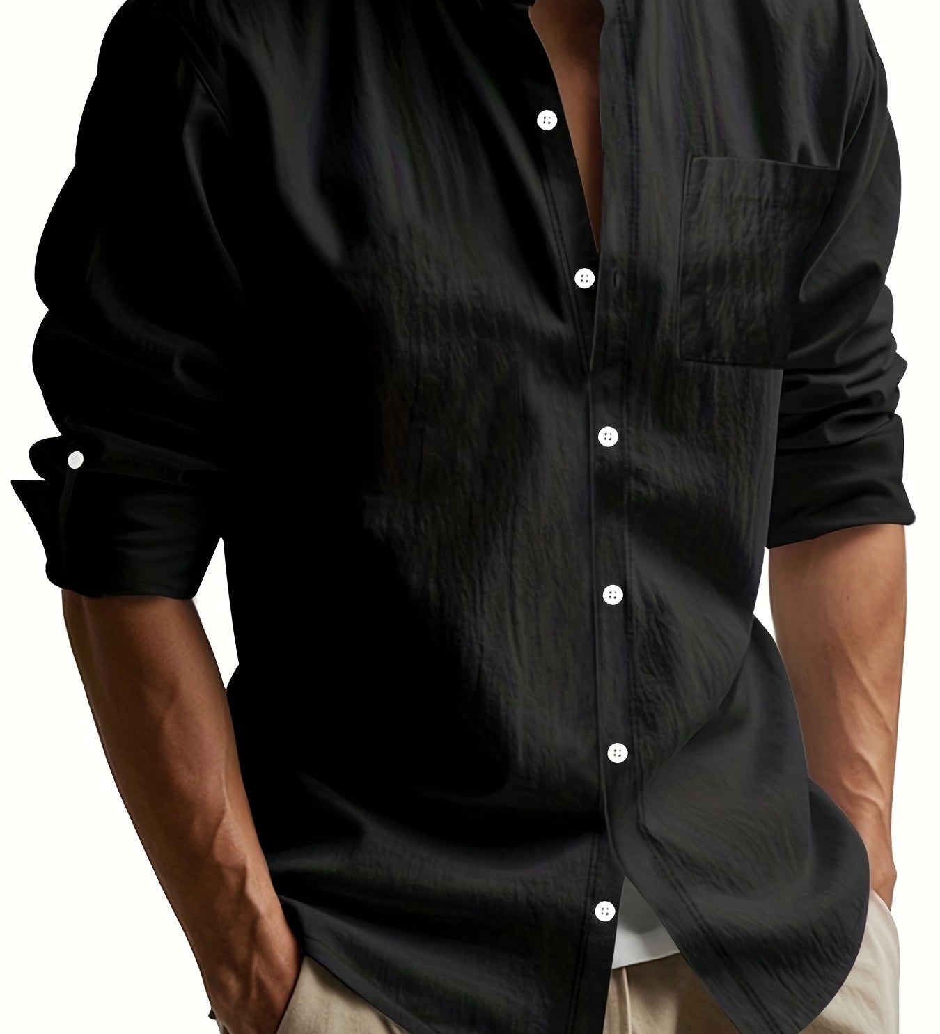 Camisa de linho elegante