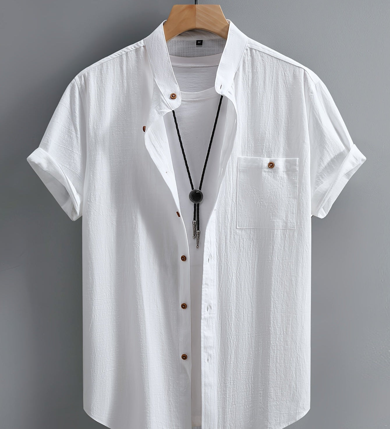 Camisa casual de manga curta