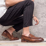 Mocassins de couro chiques