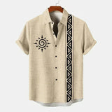 Camisa vintage de manga curta