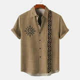 Camisa vintage de manga curta