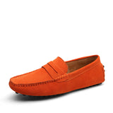 Mocassins casuais de camurça