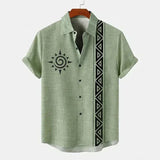 Camisa vintage de manga curta