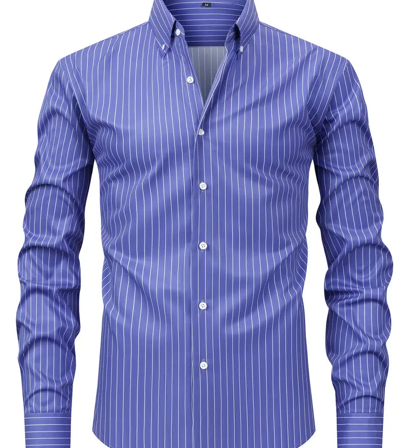 Camisa às riscas chique