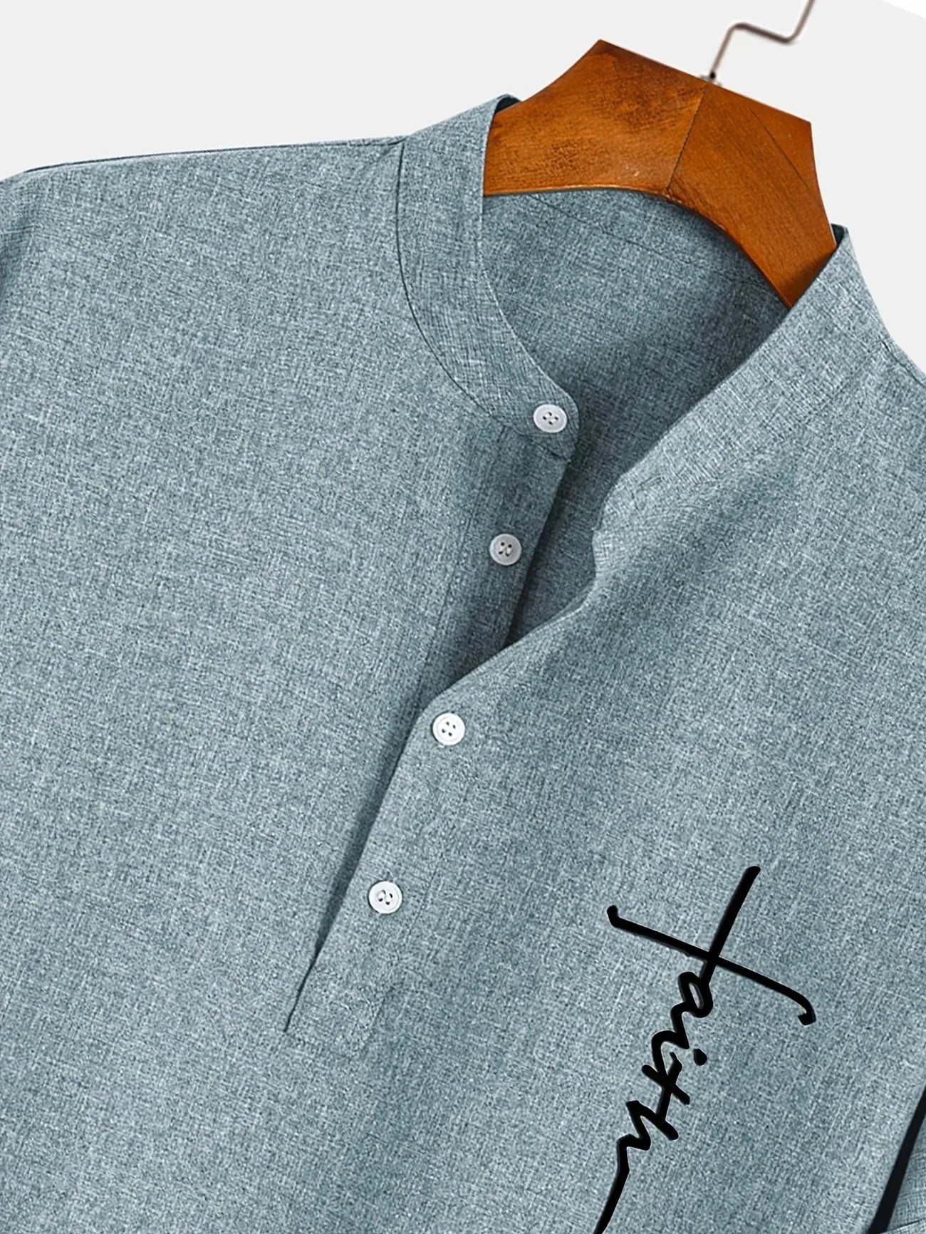 Moda Lusitana - Camisa Elegante com Colarinho Moderno